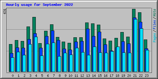 Hourly usage for September 2022